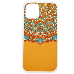 Mandala Orange Iphone 12 Pro Max Tpu Uv Print Case by goljakoff