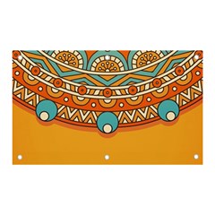 Mandala Orange Banner And Sign 5  X 3  by goljakoff