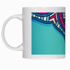 Mandala Blue White Mug by goljakoff