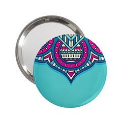 Mandala Blue 2 25  Handbag Mirrors by goljakoff