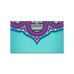 Mandala Blue Sticker (rectangular) by goljakoff