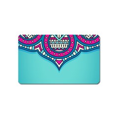 Mandala Blue Magnet (name Card) by goljakoff