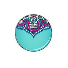 Mandala Blue Hat Clip Ball Marker (4 Pack) by goljakoff