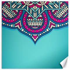 Mandala Blue Canvas 12  X 12  by goljakoff