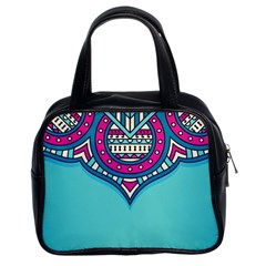 Mandala Blue Classic Handbag (two Sides) by goljakoff