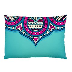 Mandala Blue Pillow Case by goljakoff