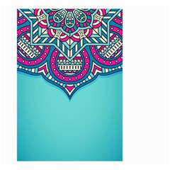 Mandala Blue Small Garden Flag (two Sides) by goljakoff