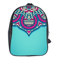 Mandala Blue School Bag (xl) by goljakoff