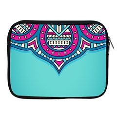 Mandala Blue Apple Ipad 2/3/4 Zipper Cases by goljakoff