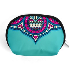 Mandala Blue Accessory Pouch (medium) by goljakoff