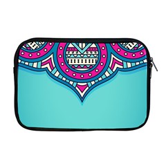 Mandala Blue Apple Macbook Pro 17  Zipper Case by goljakoff