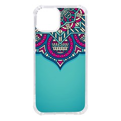 Mandala Blue Iphone 14 Tpu Uv Print Case