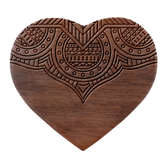 Mandala Blue Heart Wood Jewelry Box by goljakoff