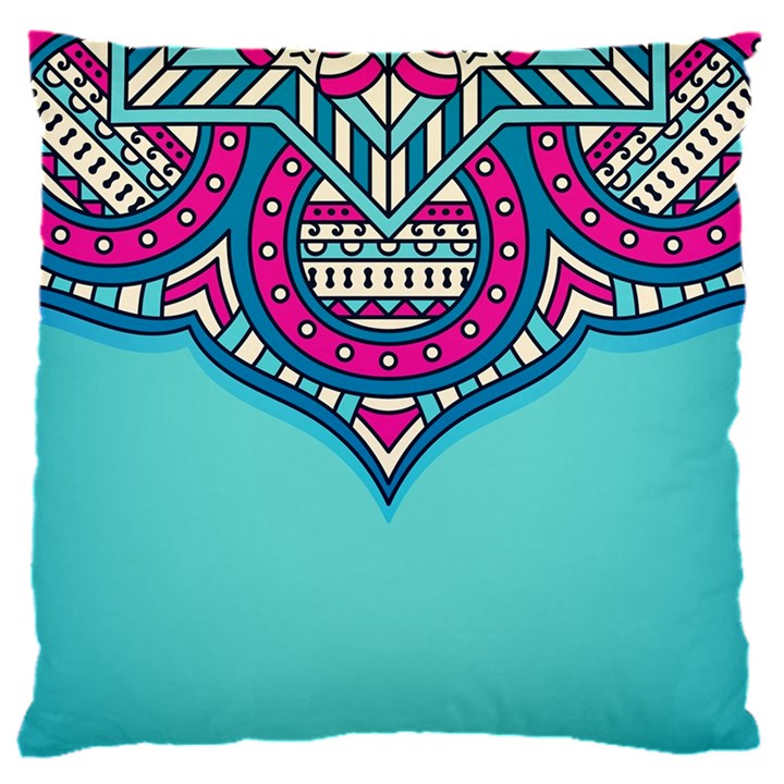 Mandala blue 16  Baby Flannel Cushion Case (Two Sides)