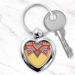 Mandala Sun Key Chain (heart) by goljakoff