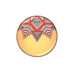 Mandala Sun Hat Clip Ball Marker by goljakoff