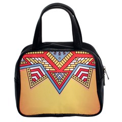 Mandala Sun Classic Handbag (two Sides) by goljakoff