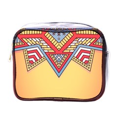 Mandala Sun Mini Toiletries Bag (one Side) by goljakoff