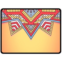 Mandala Sun Fleece Blanket (large) by goljakoff