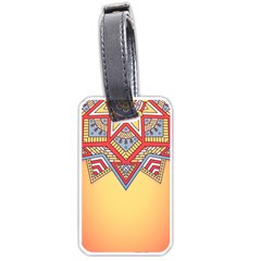 Mandala Sun Luggage Tag (one Side) by goljakoff