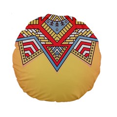 Mandala Sun Standard 15  Premium Round Cushions by goljakoff