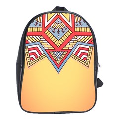 Mandala Sun School Bag (xl) by goljakoff