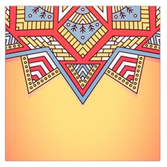 Mandala Sun Square Satin Scarf (36  X 36 ) by goljakoff