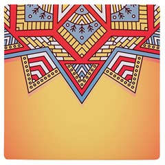 Mandala Sun Uv Print Square Tile Coaster  by goljakoff