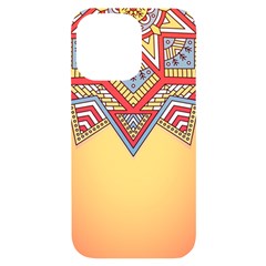 Mandala Sun Iphone 14 Pro Max Black Uv Print Case by goljakoff