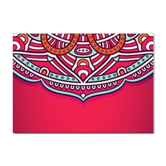 Mandala Red Sticker A4 (10 Pack)