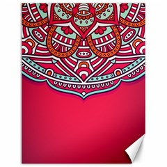 Mandala Red Canvas 12  X 16  by goljakoff