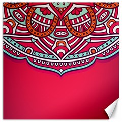 Mandala Red Canvas 16  X 16  by goljakoff