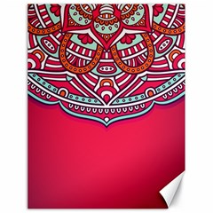 Mandala Red Canvas 18  X 24  by goljakoff