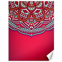 Mandala Red Canvas 36  X 48  by goljakoff