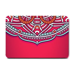 Mandala Red Small Doormat by goljakoff