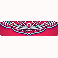 Mandala Red Large Bar Mat by goljakoff