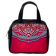 Mandala Red Classic Handbag (one Side) by goljakoff