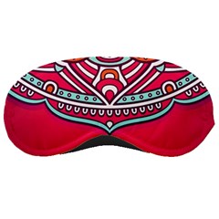 Mandala Red Sleep Mask by goljakoff