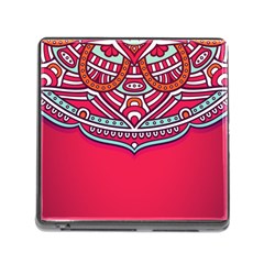 Mandala Red Memory Card Reader (square 5 Slot) by goljakoff