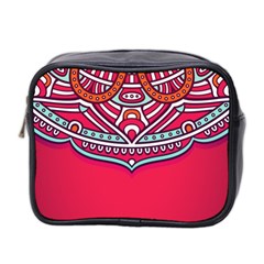 Mandala Red Mini Toiletries Bag (two Sides) by goljakoff