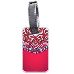 Mandala Red Luggage Tag (two Sides) by goljakoff