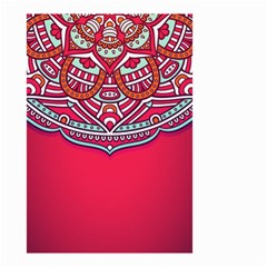 Mandala Red Small Garden Flag (two Sides) by goljakoff