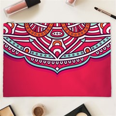 Mandala Red Cosmetic Bag (xxl) by goljakoff