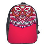 Mandala red School Bag (XL) Front