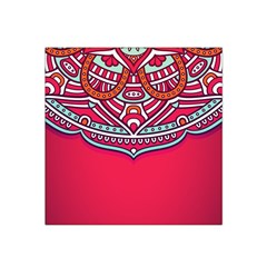 Mandala Red Satin Bandana Scarf 22  X 22  by goljakoff