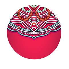 Mandala Red Mini Round Pill Box by goljakoff