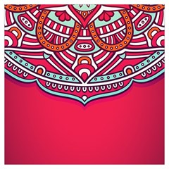 Mandala Red Lightweight Scarf  by goljakoff