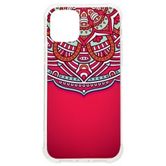 Mandala Red Iphone 12/12 Pro Tpu Uv Print Case by goljakoff