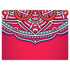 Mandala Red Premium Plush Fleece Blanket (extra Small) by goljakoff