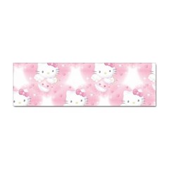 Hello Kitty Pattern, Hello Kitty, Child, White, Cat, Pink, Animal Sticker (bumper) by nateshop